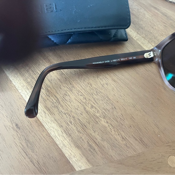 CHANEL Black and Gold Sunglasses - Picture 7 of 7